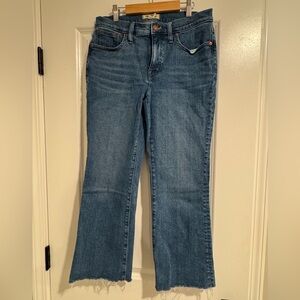 Madewell Kick Out Classic Blue Wide Leg Jeans size 28